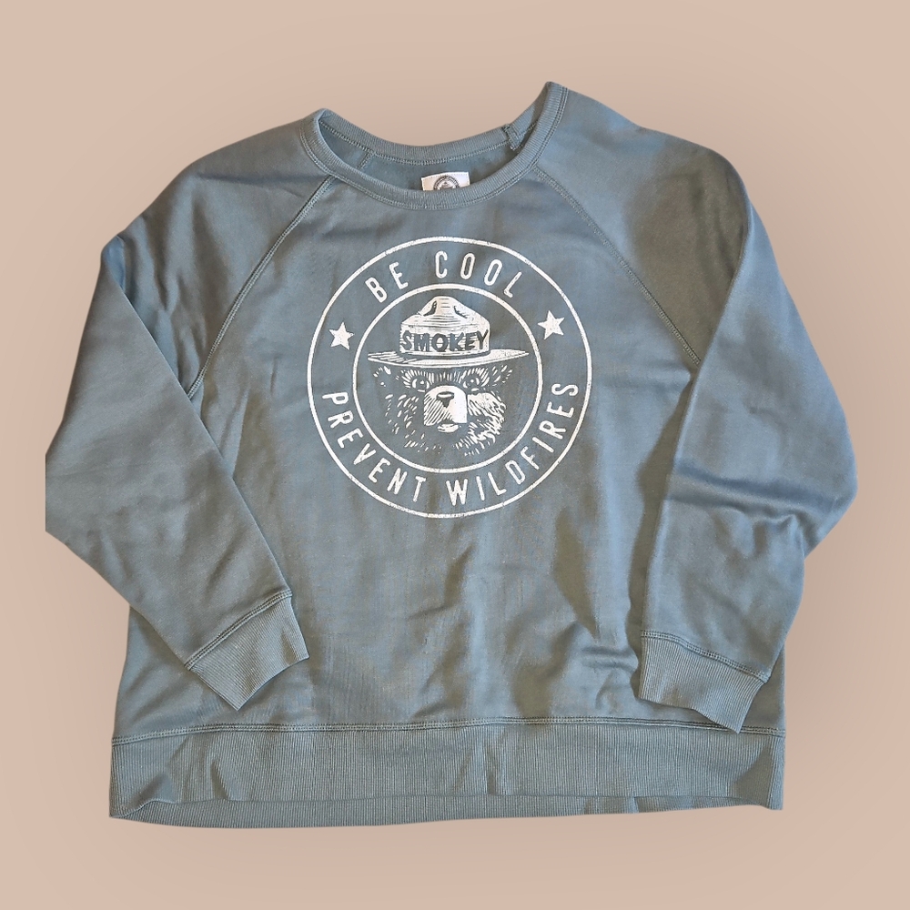 Grayson Threads Smokey Bear Sage Sweatshirt